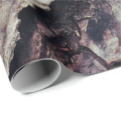 Papier Cadeau Nature texture écorce de bois rugueux (Coin rond)