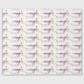 Papier Cadeau Naughty ou Nice (Plat)