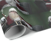 Papier Cadeau Naughty Père Noël (Coin rond)