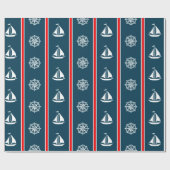 Papier Cadeau Nautical design (Plat)