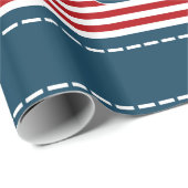 Papier Cadeau Nautical design (Coin rond)