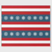 Papier Cadeau Nautical themed design (Plat)