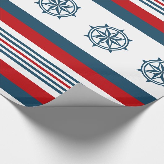 Papier Cadeau Nautical themed design (Coin)