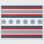 Papier Cadeau Nautical themed design (Plat)