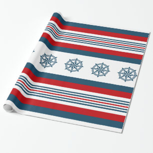 Papier Cadeau Nautical themed design