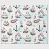 Papier Cadeau Nautique (Plat)