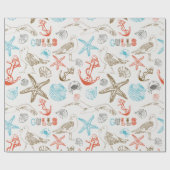 Papier Cadeau Nautique (Plat)