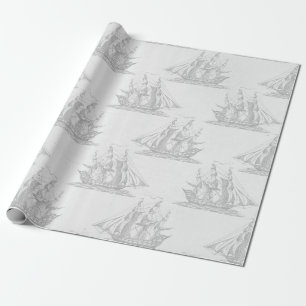 Papier Cadeau Nautique antique