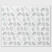 Papier cadeau nautique de Champagne aux huîtres de (Plat)