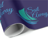 Papier Cadeau Nautique Envole (Coin rond)