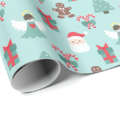 Papier Cadeau Navidad Angel (Coin rond)