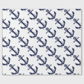 Papier Cadeau Navigation de la marine d'Ancre (Plat)