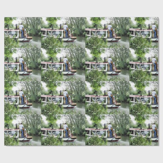 PAPIER CADEAU NAVIRES (Plat)