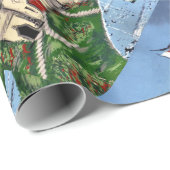 PAPIER CADEAU NAVIRES (Coin rond)