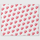 Papier Cadeau Navires viking avec couleur personnalisable (Plat)