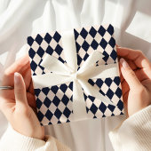 Papier Cadeau Navy Blue Argyle Wrapping Paper