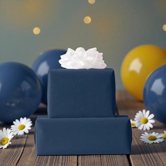 Papier Cadeau Navy Blue Birthday