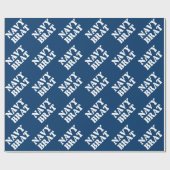 PAPIER CADEAU NAVY BRAT (Plat)