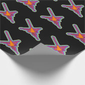 Papier Cadeau Nazca Hummingbird Pérou Dessin Noir (Coin)