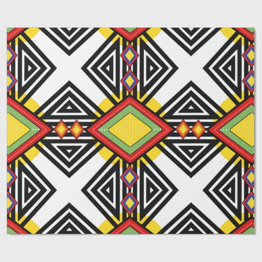 Papier Cadeau Ndebele (Plat)