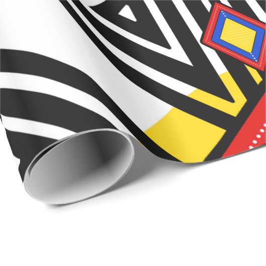 Papier Cadeau Ndebele (Coin rond)