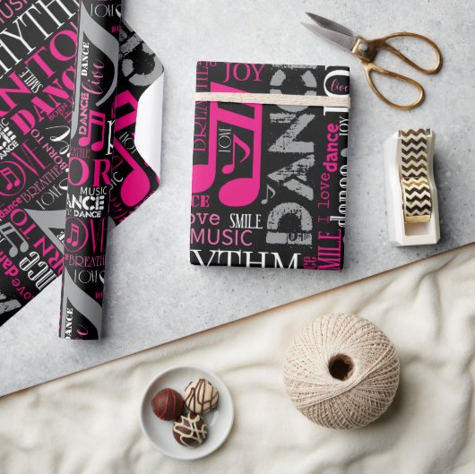 Papier Cadeau Né à Dance Pink ID277 (Artisanat)