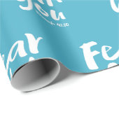 Papier Cadeau NE CRAINS PAS, JE SUIS avec toi chrétien - Ésaïe 4 (Coin rond)