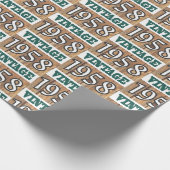 Papier Cadeau Né en 1958 papier d'emballage (Coin)