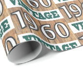 Papier Cadeau Né en 1960 papier d'emballage (Coin rond)