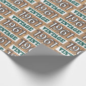 Papier Cadeau Né en 1961 papier d'emballage (Coin)