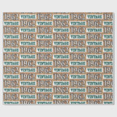 Papier Cadeau Né en 1962 papier d'emballage (Plat)