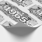 Papier Cadeau Né En 1965 Édition Limitée Papier D'Emballage (Coin)