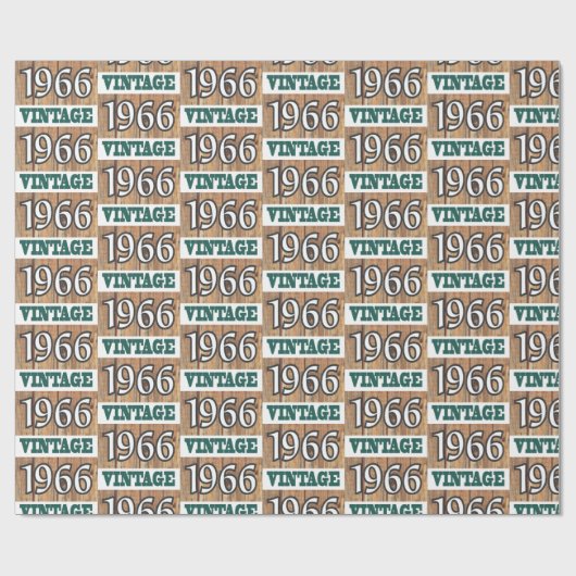 Papier Cadeau Né en 1966 papier d'emballage (Plat)