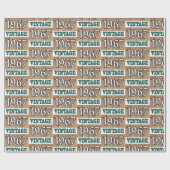 Papier Cadeau Né en 1967 papier d'emballage (Plat)