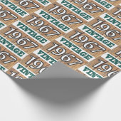 Papier Cadeau Né en 1967 papier d'emballage (Coin)