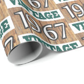 Papier Cadeau Né en 1967 papier d'emballage (Coin rond)