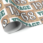 Papier Cadeau Né en 1968 papier d'emballage (Coin rond)