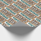 Papier Cadeau Né en 1972 papier d'emballage (Coin)