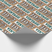 Papier Cadeau Né en 1973 papier d'emballage (Coin)