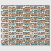 Papier Cadeau Né en 1977 papier d'emballage (Plat)