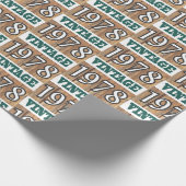 Papier Cadeau Né en 1978 papier d'emballage (Coin)