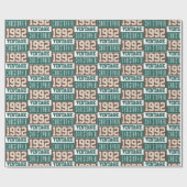 Papier Cadeau Né en 1992 papier d'emballage (Plat)