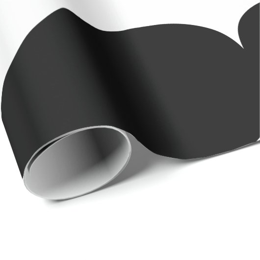 Papier Cadeau Ne jetez pas la moustache Retro Hipster (Coin rond)