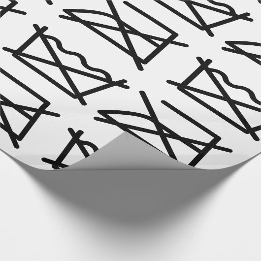 PAPIER CADEAU NE LAVEZ PAS ! NE REFROIREZ PAS ! (Coin)