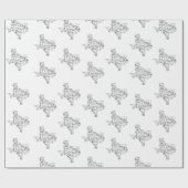 Papier Cadeau Ne manquez pas avec le Texas (Plat)