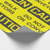 Papier Cadeau Ne Marchez Pas Sur Le Panneau Convoyeurs