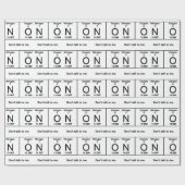 Papier Cadeau Ne me parlez pas le Tableau périodique (Plat)