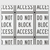 Papier Cadeau Ne pas bloquer l'accès au papier d'enrobage des pa (Plat)