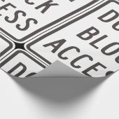 Papier Cadeau Ne pas bloquer l'accès au papier d'enrobage des pa