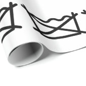 PAPIER CADEAU NE PAS LAVER ! (Coin rond)